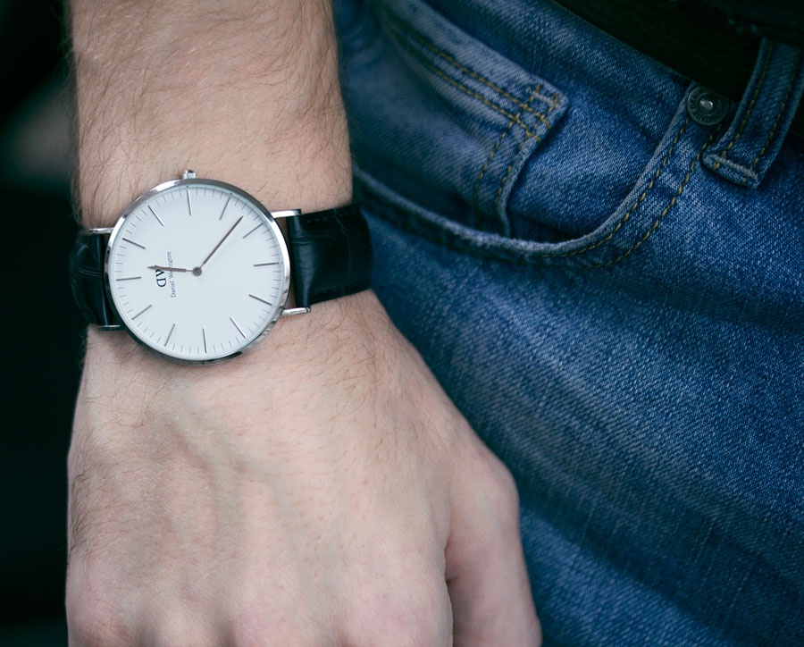 Denim wellington watch clearance